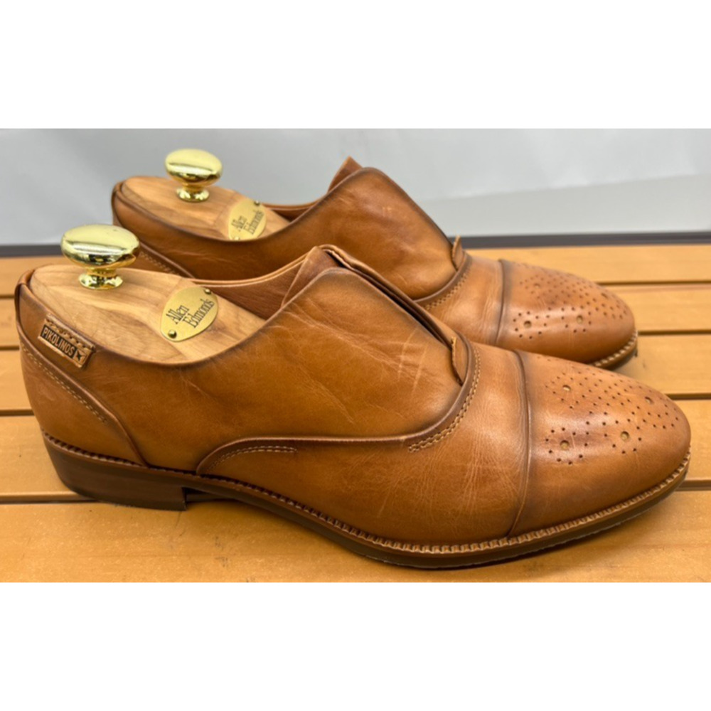 Pikolinos Pyrgos Leather Slip On Oxford Loafers Women's Size 40 Comfort Casual - Picture 2 of 12